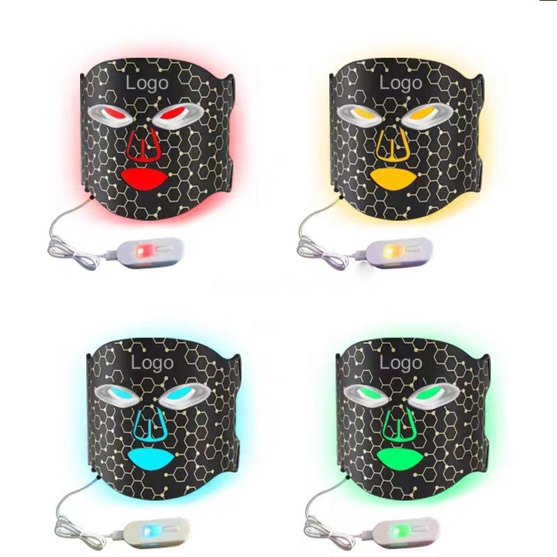 Food grade silicone beauty mask with LED photons home use beauty equipment 7 colors led face mask eprolo