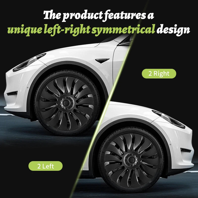 MOTENIO 19-Inch Wheel Covers for Model Y – Set of 4