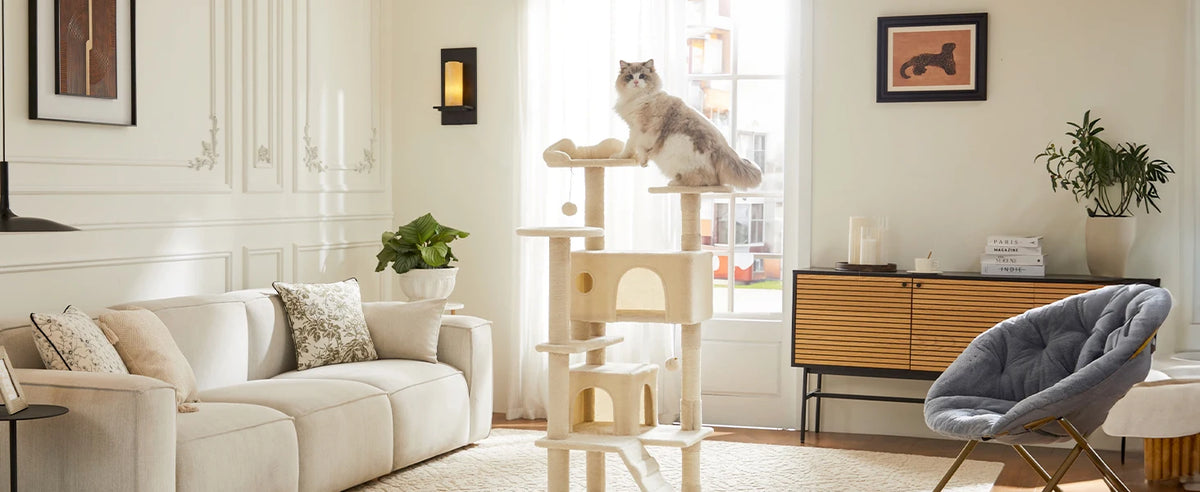 JHK 54" Cat Tree with Sisal Scratching Posts