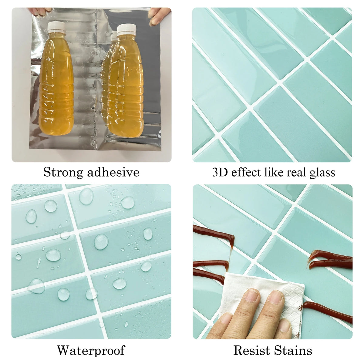 Vividtiles 3D Peel-and-Stick Decorative Wall Tiles – 10 Sheets