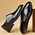 Men's pointed leather shoes, business casual shoes, men's shoes, versatile, breathable, wedding shoes, lazy shoes eprolo