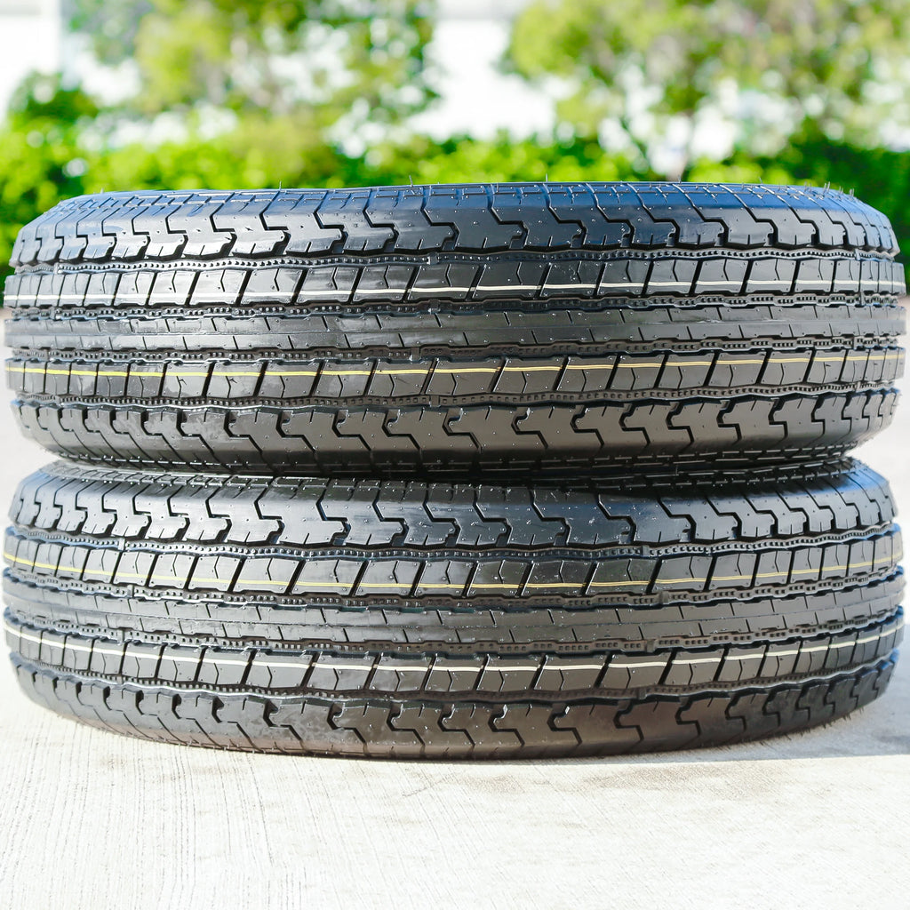 Roundrule ST Hikee Semi Steel 205/75R15 Load Range D Trailer Tires – Set of 2