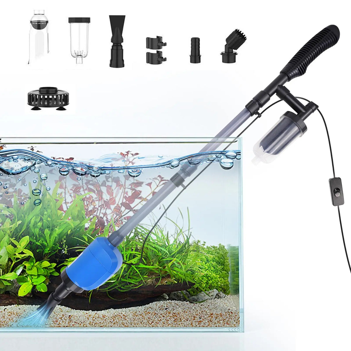 32W Electric Aquarium Gravel Cleaner & Water Changer