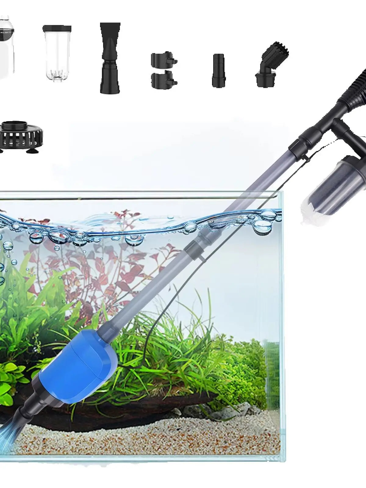 32W Electric Aquarium Gravel Cleaner & Water Changer
