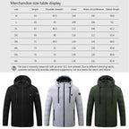 4 Areas Heated Jackets Men Women USB Single Control Smart Heating Cotton Clothing Heated Vest Constant Temperature Hooded Jacket eprolo