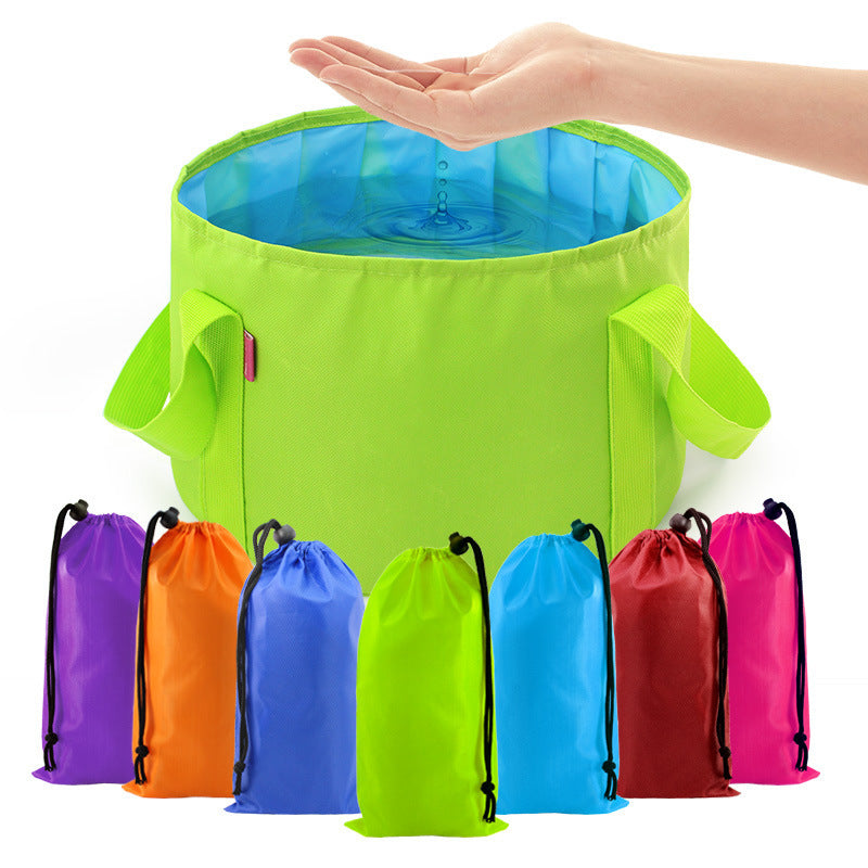 Multi-Purpose Outdoor Travel Portable Folding Bucket Foot Bucket Washbasin Camping Bucket Enlarged eprolo