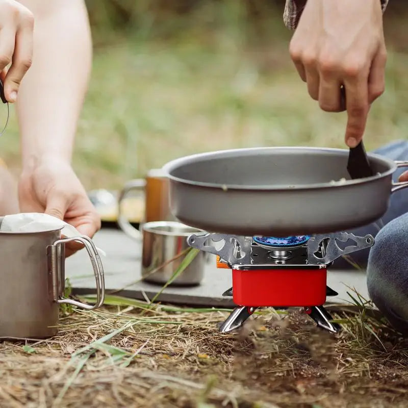 Camping Foldable Windproof Portable Burner Outdoor Gas Tank Stove for Backpacking Camping Hiking and Picnic Camping Burner eprolo