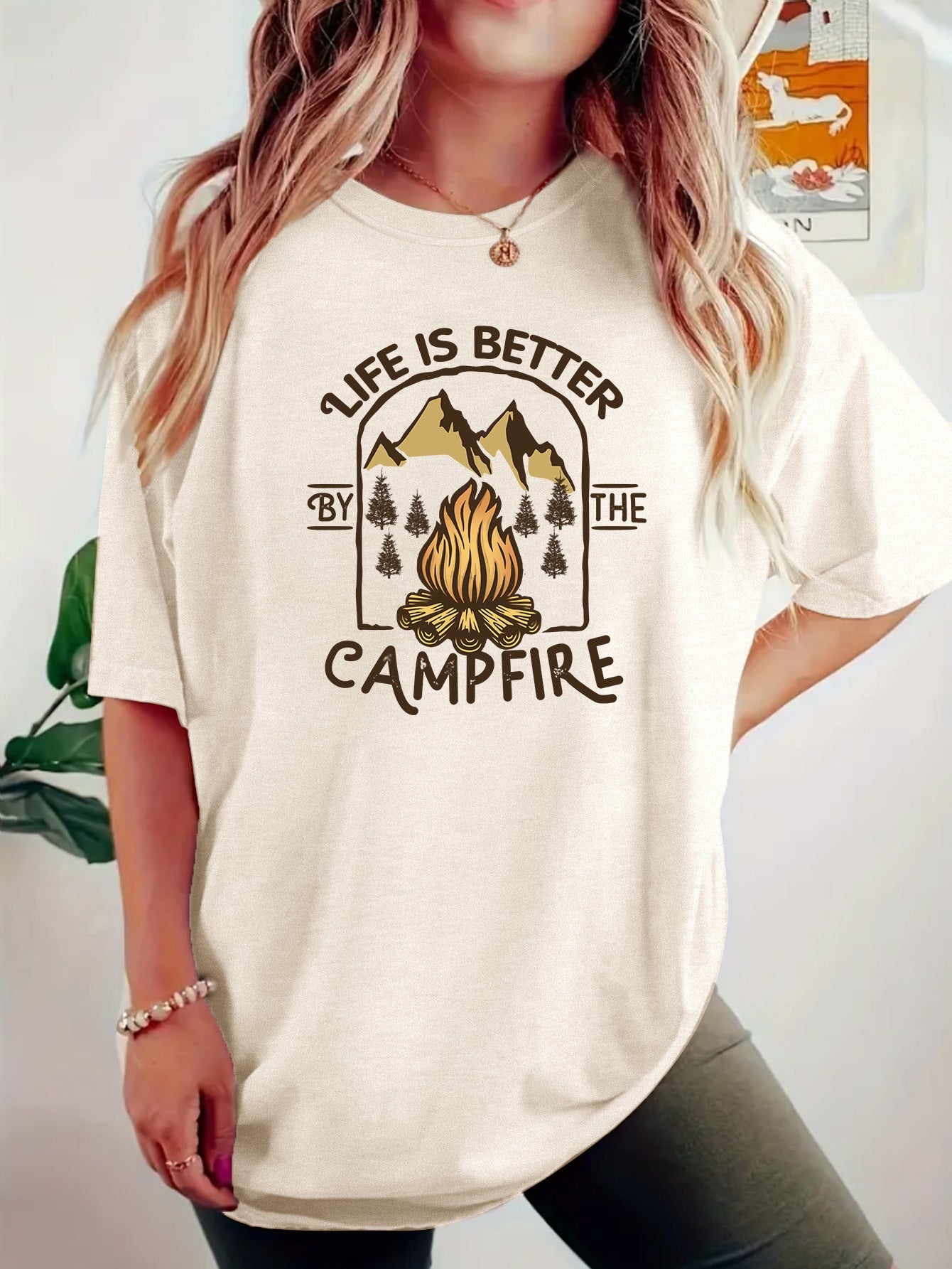 T-shirt camping printed short sleeved shirt eprolo