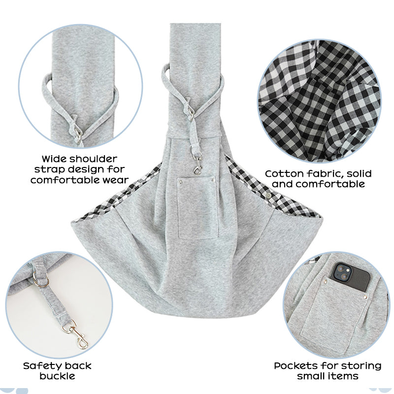 Portable Pet Carrier Bag for Small Dogs & Cats up to 7.5kg - Lightweight Shoulder Bag for Travel, Hiking, and Outdoor Use eprolo