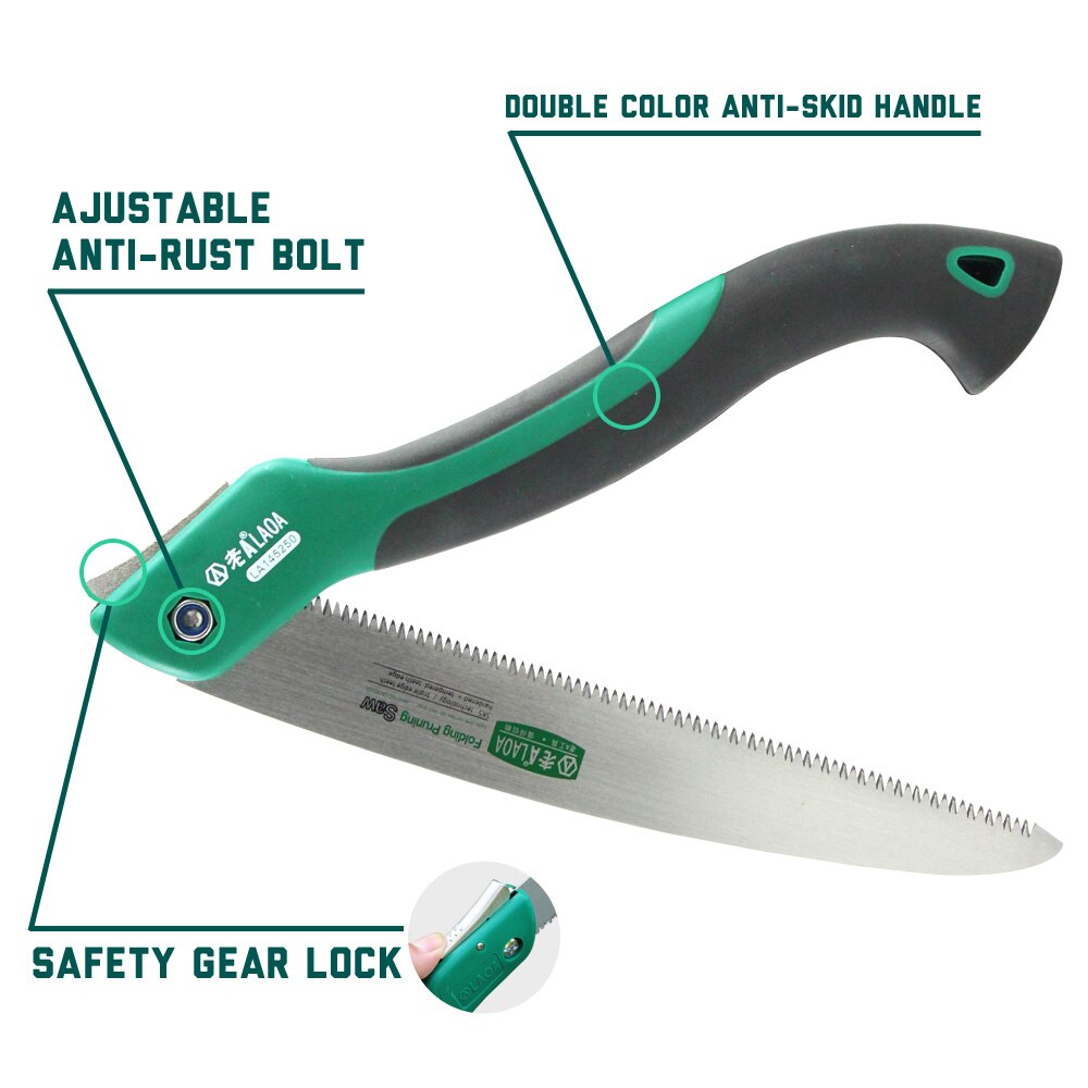 LAOA Camping Foldable Saw Portable Secateurs Gardening Pruner 10 Inch Tree Trimmers  Camping Tool for Woodworking Saw Trees eprolo