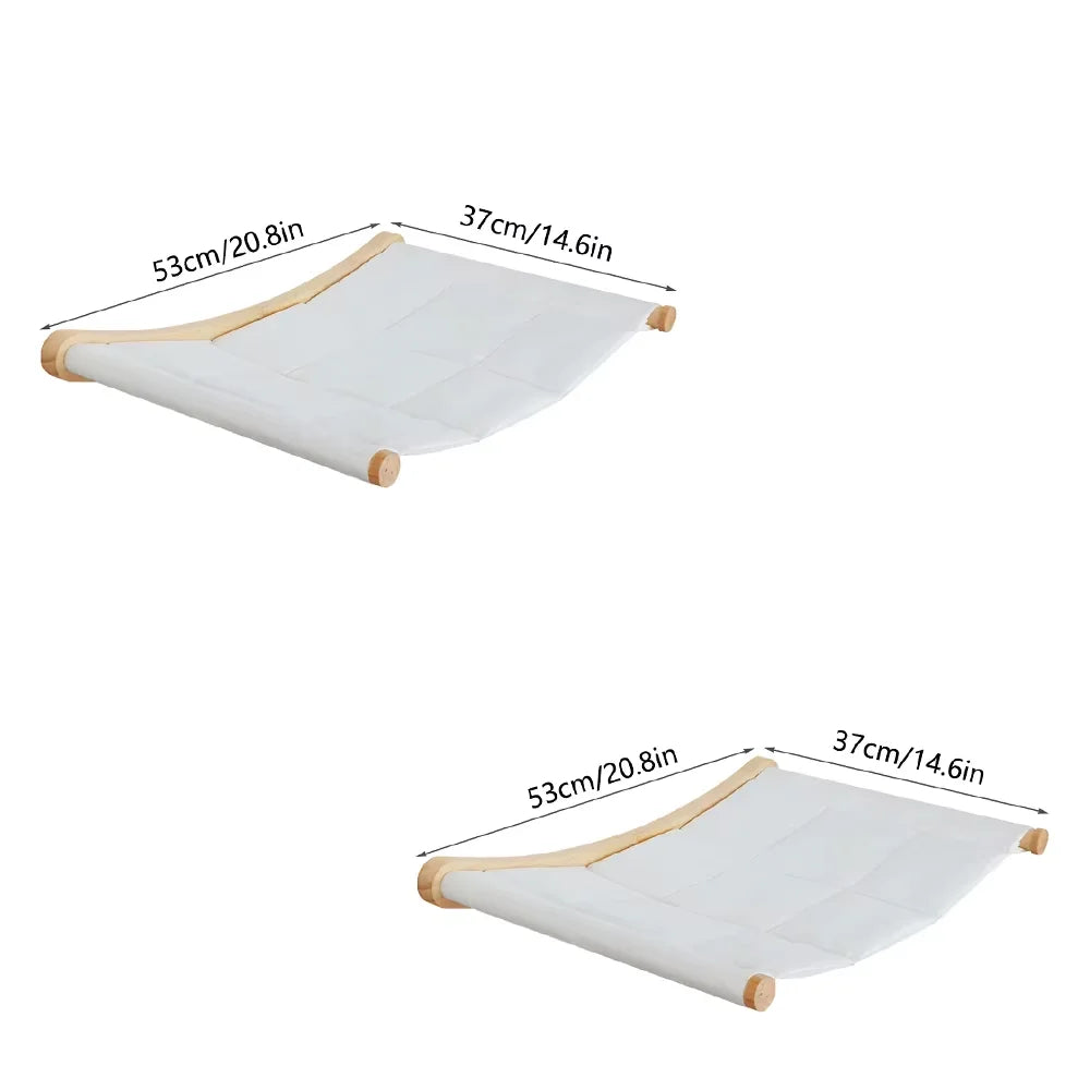Wall-Mounted Cat Hammock & Climbing Shelf Set