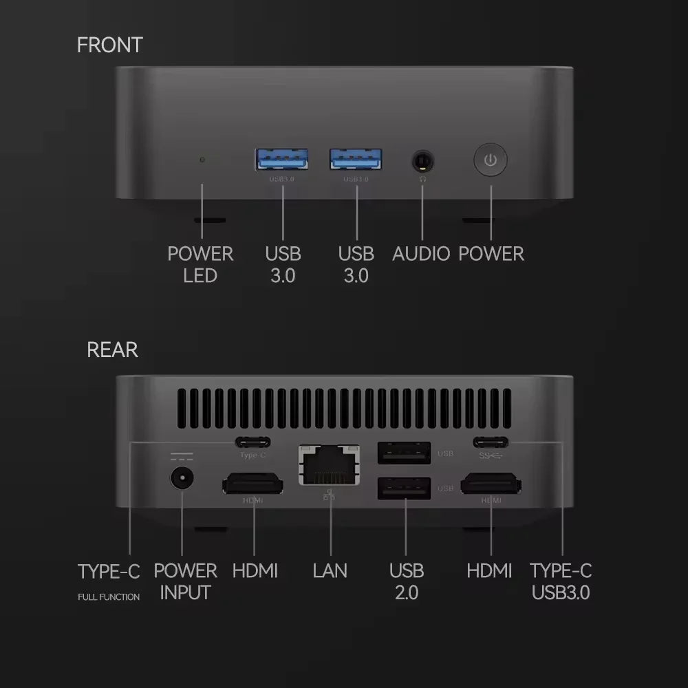 Windows Mini PC — Core i9-8950HK or Core i3-6100U