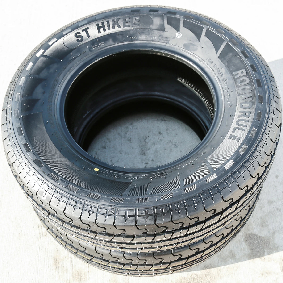 Roundrule ST Hikee Semi Steel 205/75R15 Load Range D Trailer Tires – Set of 2