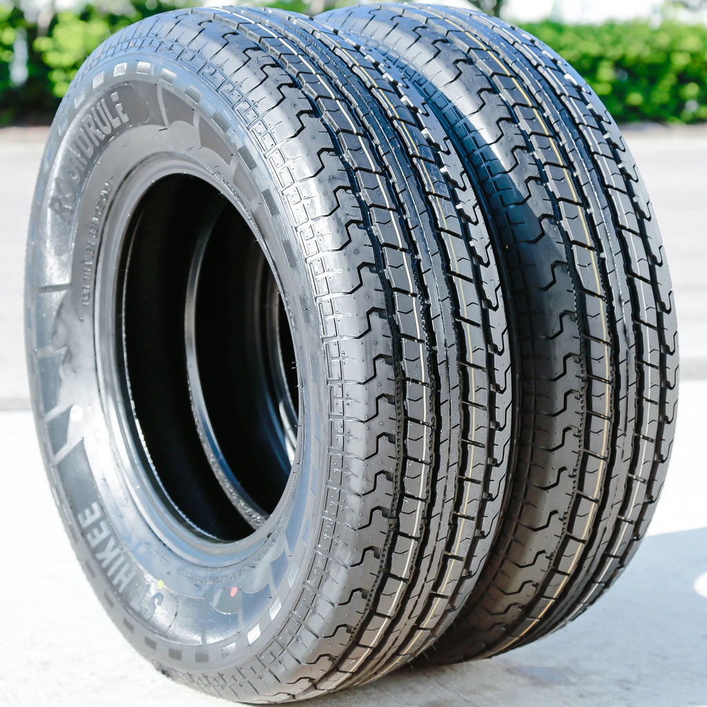 Roundrule ST Hikee Semi Steel 205/75R15 Load Range D Trailer Tires – Set of 2
