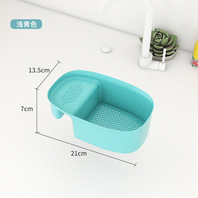 Creative kitchen saddle drain basket sink kitchen waste drain basket sink vegetable drain rack storage rack eprolo