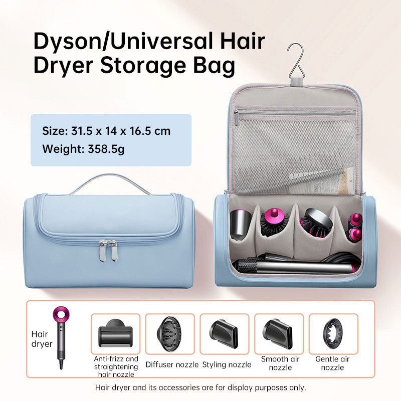 Large Capacity Hair Dryer Organizer Bag | PU Leather, Waterproof, Double-Layer & Non-Slip Interior for Travel, Salon & Home eprolo