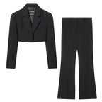 Retro Short Waist Jacket+Pants Set - Whispering Desires Shoppe