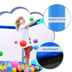 55'' Toddlers Trampoline with Safety Enclosure Net and Balls, Indoor Outdoor Mini Trampoline for Kids eprolo
