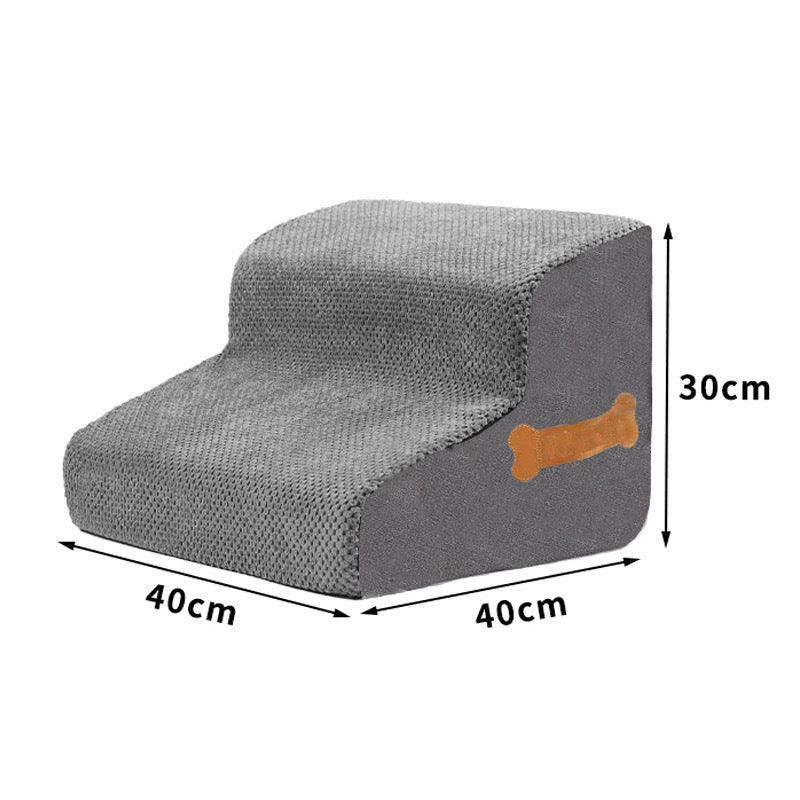 Pet Dog Stair Ramp with Bone Handle – Safe Steps for Elderly Dogs, Couch & Bed Accessibility, Joint Protection eprolo