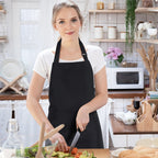 Solid color apron for kitchen and household use waterproof and oil resistant eprolo