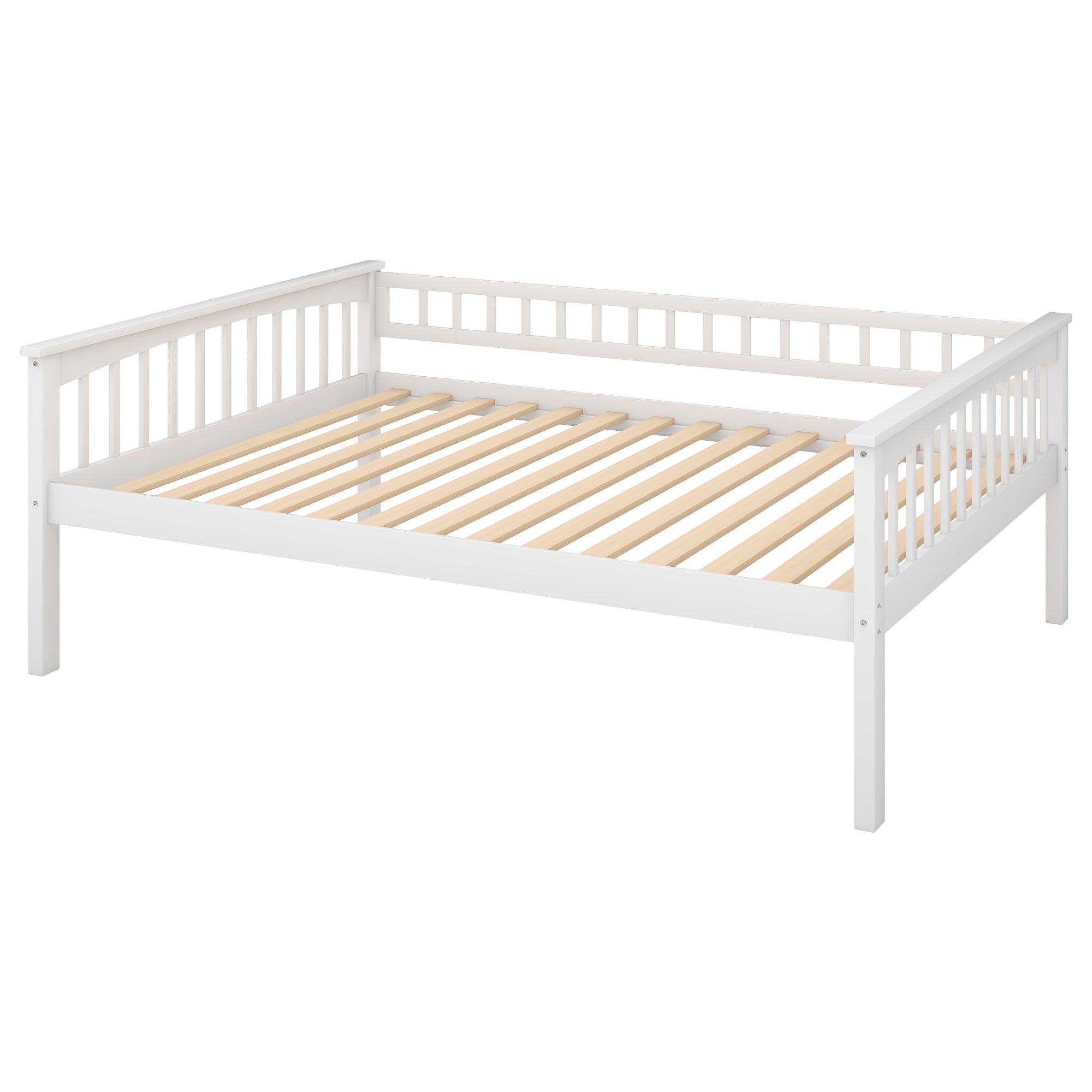 Full over Full Bunk Bed with Drawers  Convertible Beds  White eprolo