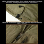 Men's Winter Warm Padded Jacket, Lightweight Hooded Tactical Parka, Outdoor Waterproof Windproof Cold-Weather Hiking Jacket. eprolo