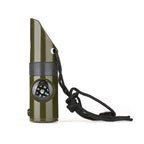 7 in 1 Survival Whistles Survival Whistle Emergency Emergency Whistles with Compass and Thermometer for Outdoor Hiking Camping eprolo