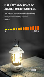 Camping Ligjt Outdoor  Ambience Lighting Camping Light Vintage Horse Light Gift USB Charging Tent Camp Lamp eprolo