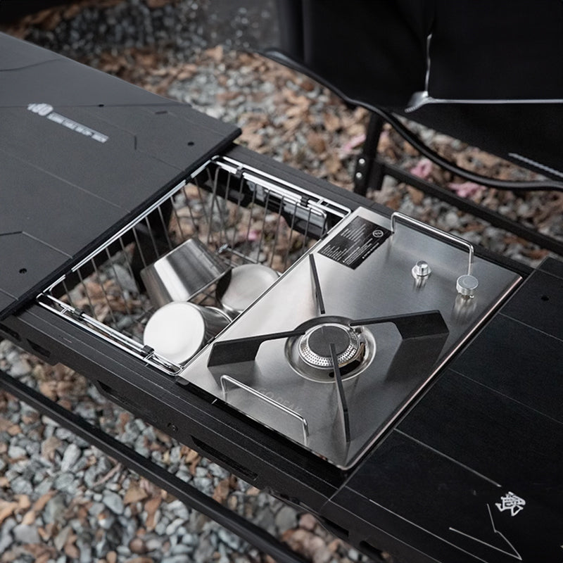 IGT Stainless Steel Folding Basket: Drain & Wash, Ideal Camping Table Accessory. eprolo