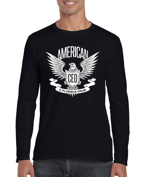 American CEO Patriotic Eagle Men's Long Sleeve Shirt - Whispering Desires Shoppe