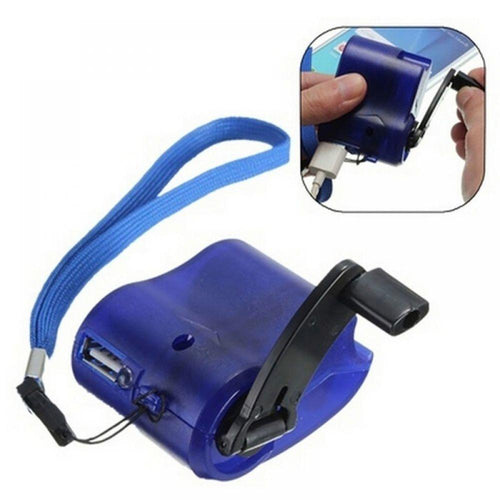 EDC USB Phone Emergency Charger For Camping Hiking Outdoor Sports Hand Crank Travel Charger camping equipment Survival Tools eprolo