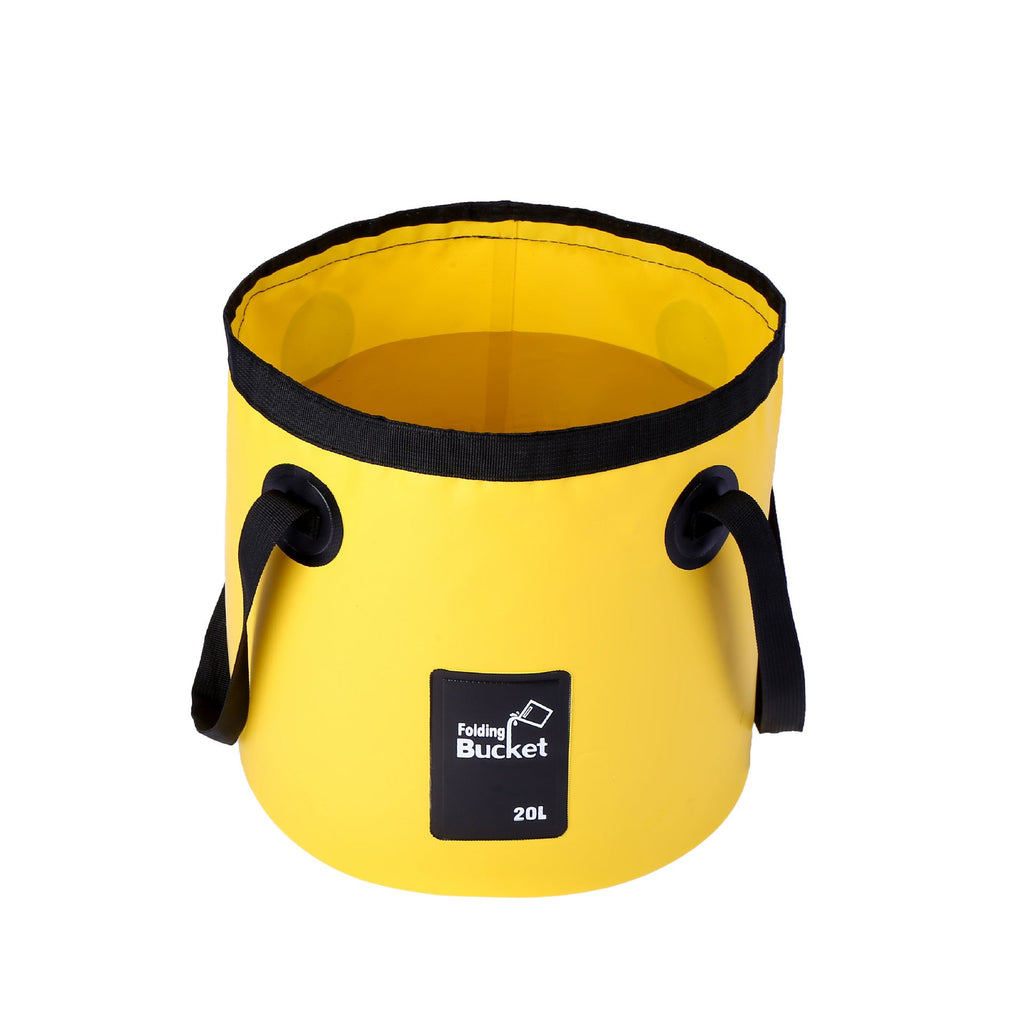 Outdoor Fishing Camping Waterproof Bucket PVC Foldable Water Bucket Bag Car Washing Bucket Portable Camping Water Storage Bag eprolo