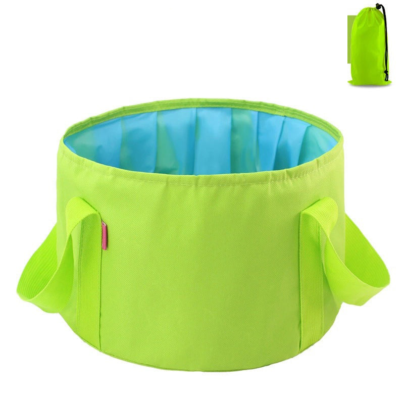 Multi-Purpose Outdoor Travel Portable Folding Bucket Foot Bucket Washbasin Camping Bucket Enlarged eprolo