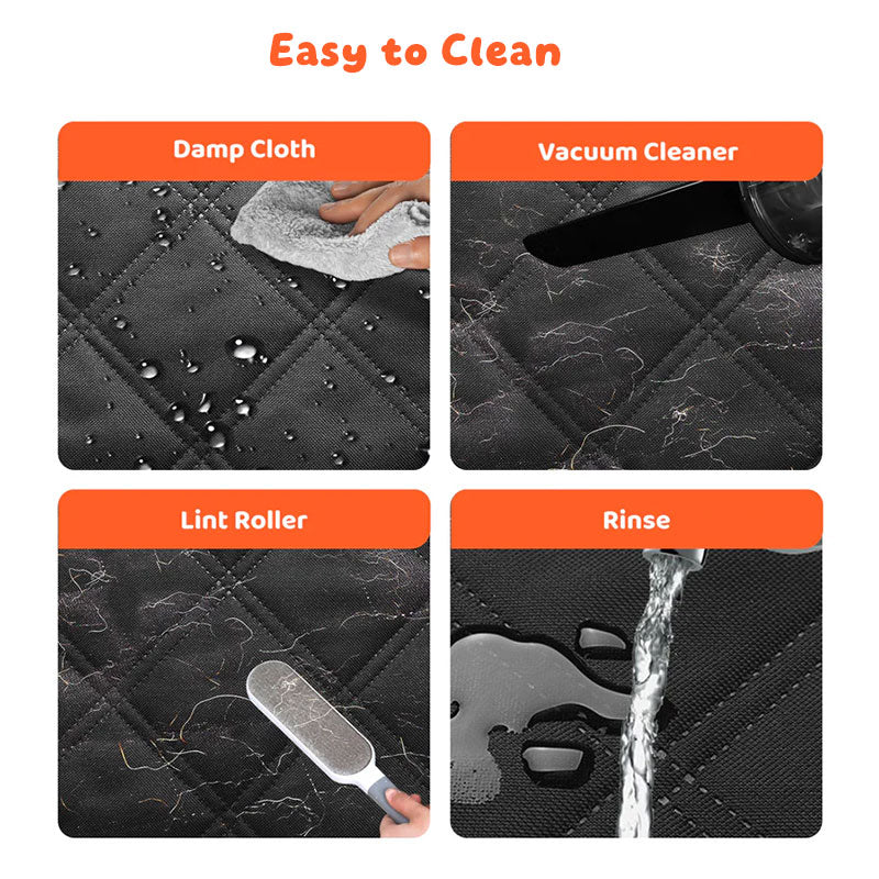 Dog Car Hammock Seat Cover, Waterproof 600D Oxford Fabric Pet Seat Protector for Back Seat, Scratch Proof & Anti-Slip eprolo