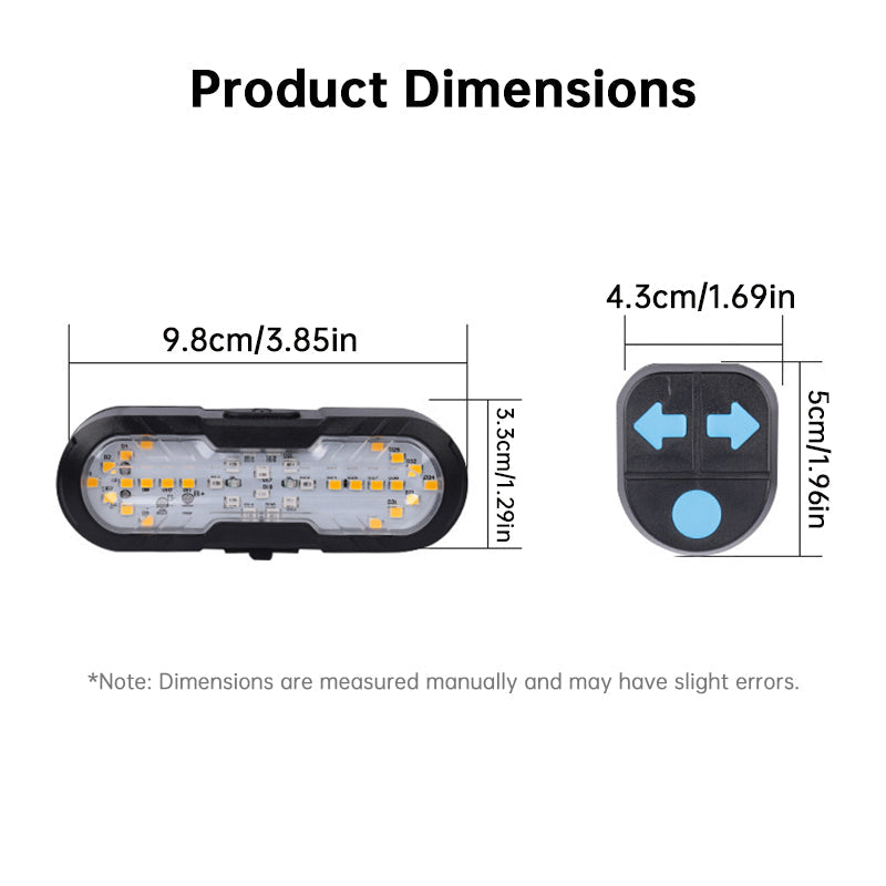 Wireless Remote Bike Tail Light with Turn Signal & Horn, USB-C Rechargeable Safety Warning Light eprolo