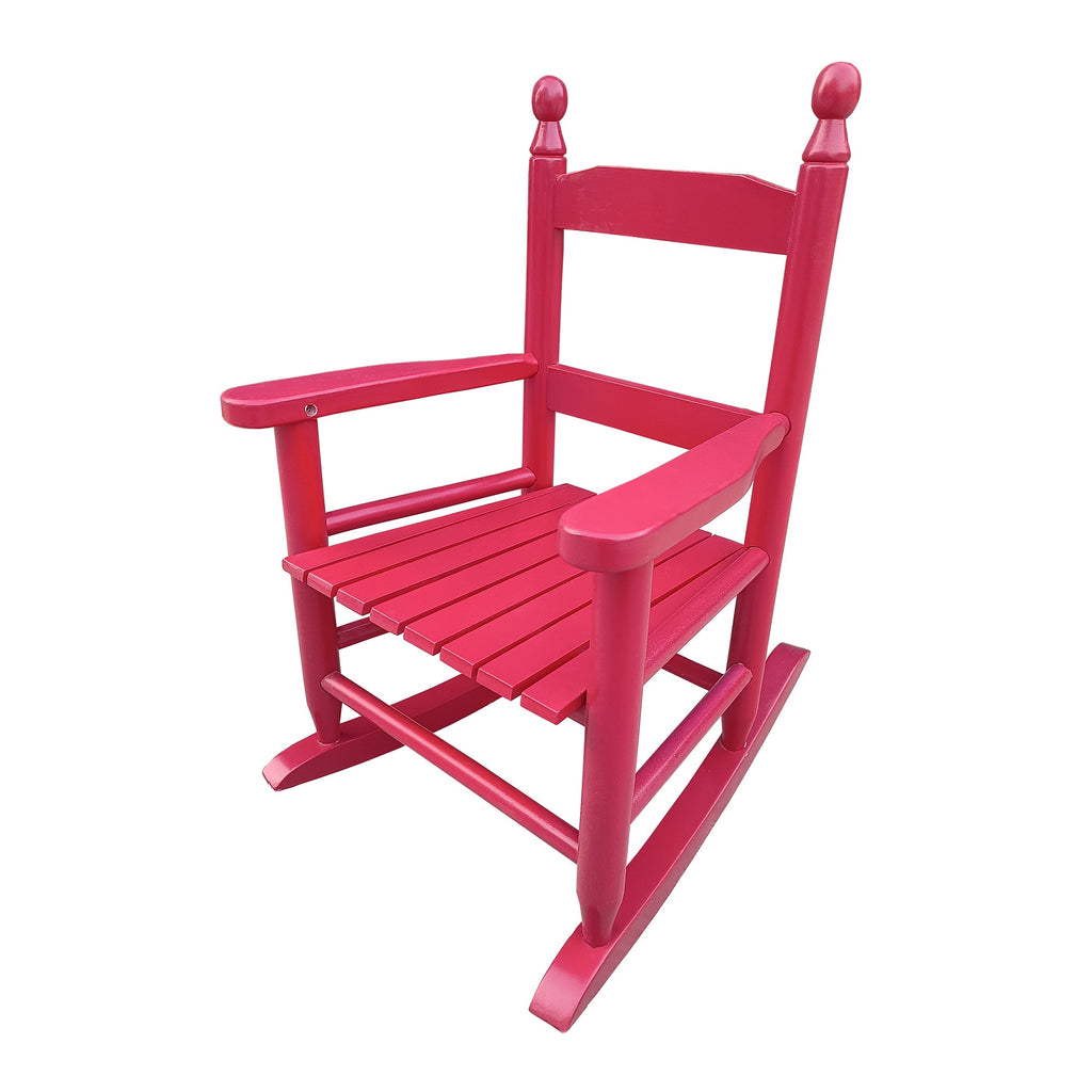 Children's rocking red chair Indoor or Outdoor -Suitable for kids-Durable Solid Wood eprolo