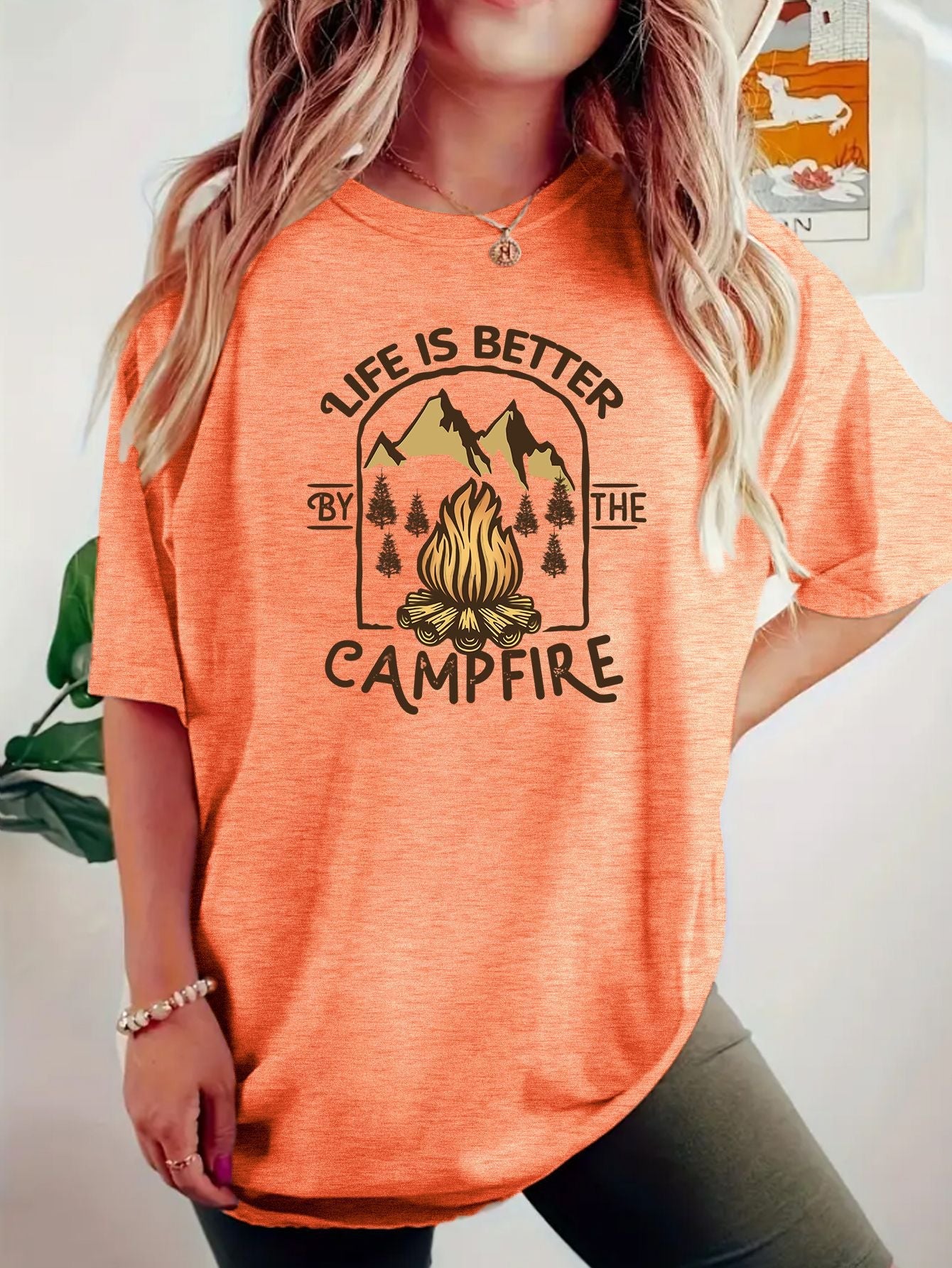 T-shirt camping printed short sleeved shirt eprolo