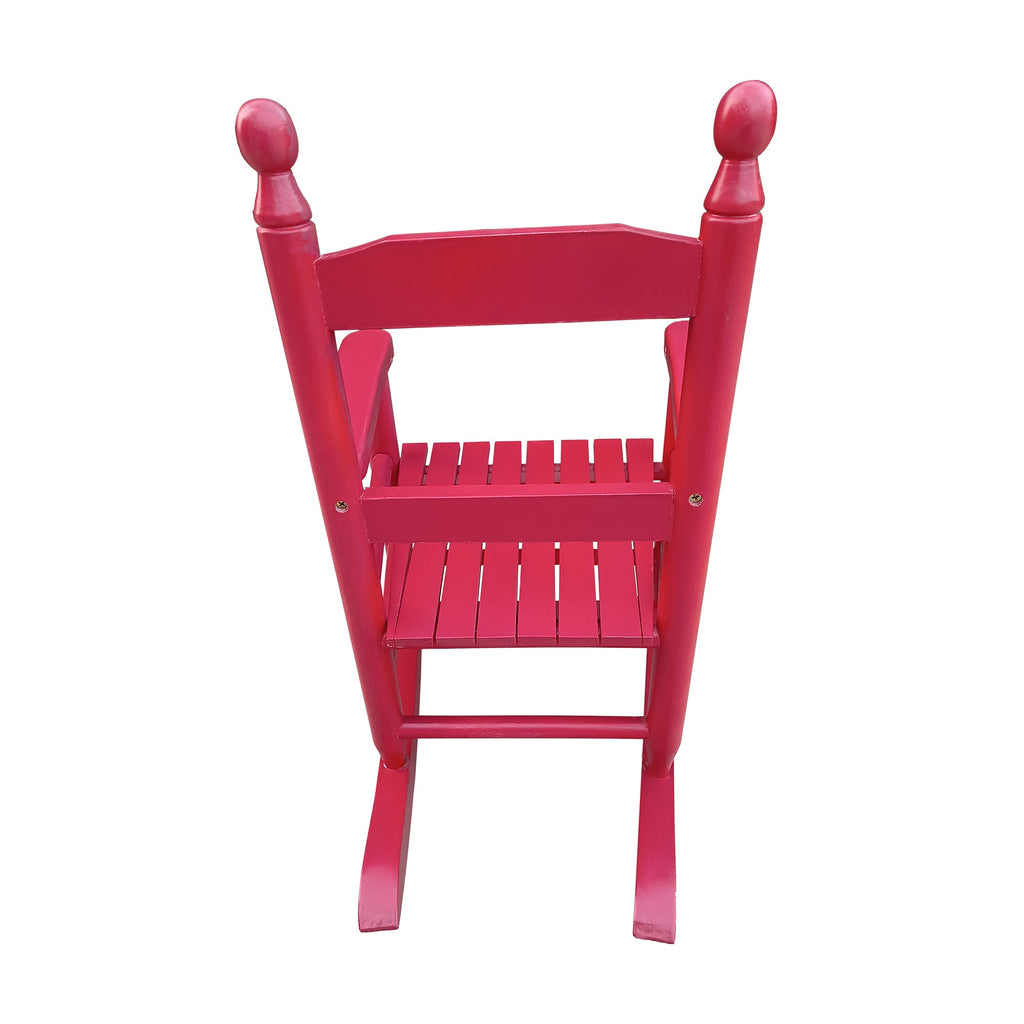 Children's rocking red chair Indoor or Outdoor -Suitable for kids-Durable Solid Wood eprolo