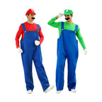 Halloween Costume Party Outfit Mario Cosplay Costume for Men and Women Adult Clothing Mario Performance Costume Wholesale eprolo