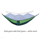 Bourette spinning 210T Nylon Hammock Outdoor Anti-mosquito Hammock Outdoor Camping Goods Bed Bearing eprolo