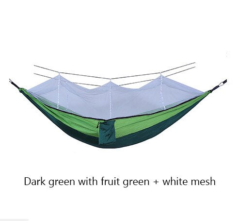 Bourette spinning 210T Nylon Hammock Outdoor Anti-mosquito Hammock Outdoor Camping Goods Bed Bearing eprolo