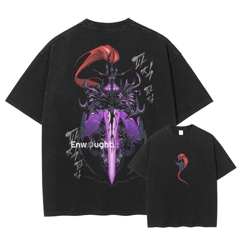 Sung Jin Woo T Shirt Anime S-Solo-Leveling Oversized Vintage eprolo