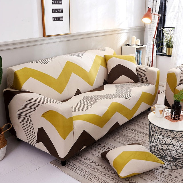 Stretch Sofa Covers Furniture Protector Polyester Loveseat Couch Cover l 1/2/3/4-seater Arm Chair Cover for Living Room eprolo