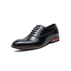Casual shoes, leather shoes, men's formal wear, men's shoes, lace up business pointed leather shoes eprolo