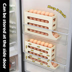 Refrigerator Egg Storage Box Automatic Scrolling Egg Holder Kitchen Large Capacity Dedicated Rolling Egg Storage Box for Kitchen eprolo