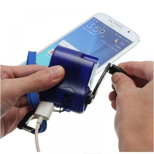 EDC USB Phone Emergency Charger For Camping Hiking Outdoor Sports Hand Crank Travel Charger camping equipment Survival Tools eprolo