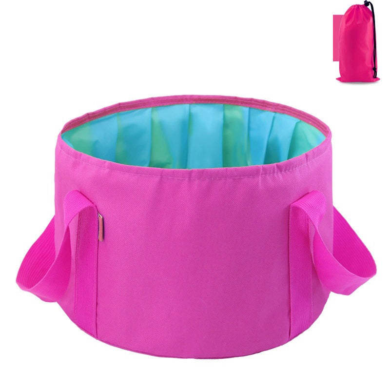 Multi-Purpose Outdoor Travel Portable Folding Bucket Foot Bucket Washbasin Camping Bucket Enlarged eprolo