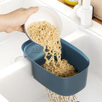 Creative kitchen saddle drain basket sink kitchen waste drain basket sink vegetable drain rack storage rack eprolo