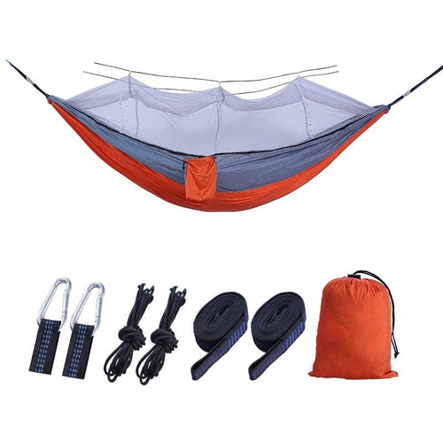 Bourette spinning 210T Nylon Hammock Outdoor Anti-mosquito Hammock Outdoor Camping Goods Bed Bearing eprolo