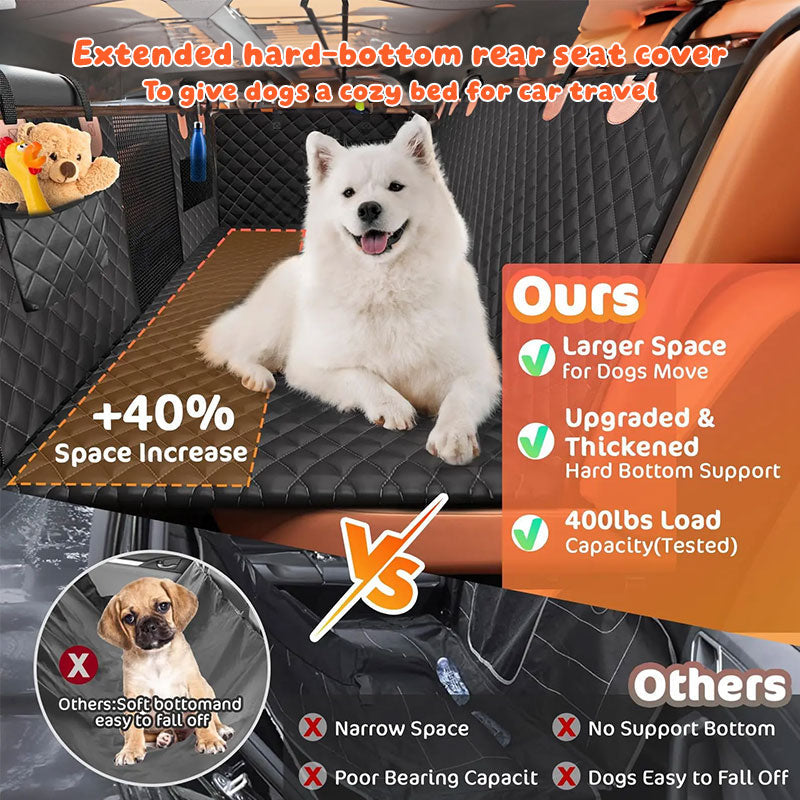 Dog Car Hammock Seat Cover, Waterproof 600D Oxford Fabric Pet Seat Protector for Back Seat, Scratch Proof & Anti-Slip eprolo